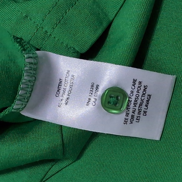 Travis Mathew Chive Golf Green Polo Stripe Chest Pocket men's size Large - Picture 7 of 7